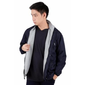 Elfs Shop - Jaket Hoody Parka Reverseable Bolak-Balik 2 In 1 Pria Parasut Fleece-Biru Dongker April 2018 - 3 Elfs Shop - Jaket Hoody Parka Reverseable Bolak-Balik 2 in 1 Pria Parasut Fleece-Biru Dongker - 3