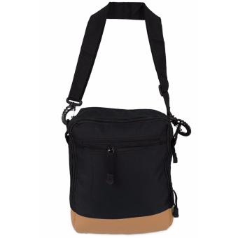 Elfs Shop - Tas Selempang Pria Men's Sling Crossbody Shoulder Bag Canvas Leather Kulit-Hitam Juli 2019 - 2 Elfs Shop - Tas Selempang Pria Men's Sling Crossbody Shoulder Bag Canvas Leather Kulit-Hitam - 2
