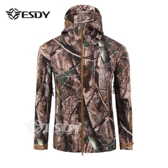 Gambar ESDY New Arrival Soft Shell Outdoor Tactical Waterproof JacketMen s Windbreakers Men Tactical Militar Clothing ( Camouflage 02)  intl