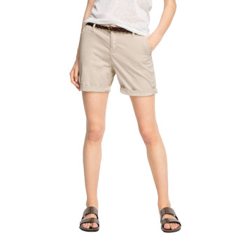 Gambar Esprit Light Stretch Twill Shorts With Belt   Light Beige