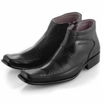 Gambar Everflow Sepatu Pantofel Boots Formal Pria   Leather   Black