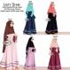 Gambar FASHION MUSLIM   Baju Hijab Murah Wanita Listy Syarie(Dress+Khimar)