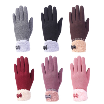 Fashion Women Outdoor Winter Warm Click Touch Screen Gloves(Purple) - Intl Mei 2018 - 3 Fashion Women Outdoor Winter Warm Click Touch Screen Gloves(Purple) - intl - 3