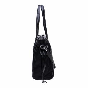 Fashionity Women Nylon Waterproof Tote Bag DM 2062 Black - Tas Wanita Desember 2018 - 5 Fashionity Women Nylon Waterproof Tote Bag DM 2062 Black - Tas Wanita - 5