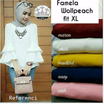 jual felicia white blouse tunik top atasan putih wanita baju murah karya harapan di jual felicia white blouse tunik top atasan putih wanita baju murah karya harapan di