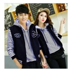 fgh JKT jaket couple salur C cp blouse / kaos pakaian pasangan