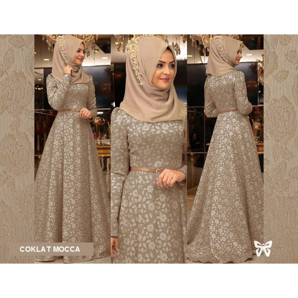 Flavia Store Maxi Dress Lengan Panjang Set 2 in 1 FS0280 - NAVY BIRU DONGKER / Gamis Syari / Gaun Pesta Muslimah / Baju Muslim Wanita Syar'i / Srreynata Flavia Store Maxi Dress Lengan Panjang Set 2 in 1 FS0280 - NAVY BIRU DONGKER / Gamis Syari / Gaun Pesta Muslimah / Baju Muslim Wanita Syar'i / Srreynata