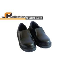 GAHHAR Sepatu Safety Kulit Gahhar Elastis - Hitam / Sepatu Safety Pria / Sepatu Pria Murah / Sepatu Pria Kulit / Sepatu Pria Slip On / Sepatu Pdl Kulit Jeruk / Sepatu Pdl Security / Sepatu Pdl Pria