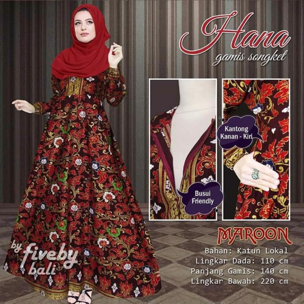 Gamis Harian Gamis Bunga Gamis Kupu Kupu - Daftar Harga 