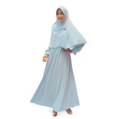 Gamis Makkah Classic - Set - Baby Blue