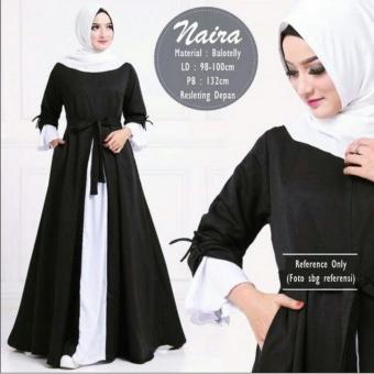 Gambar Gamis Naira Black