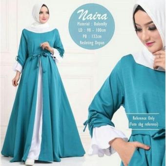 Gambar Gamis naira blue