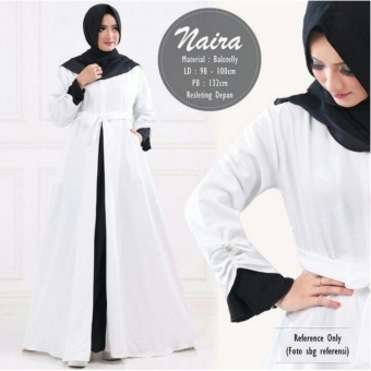 Gambar Gamis Naira putih