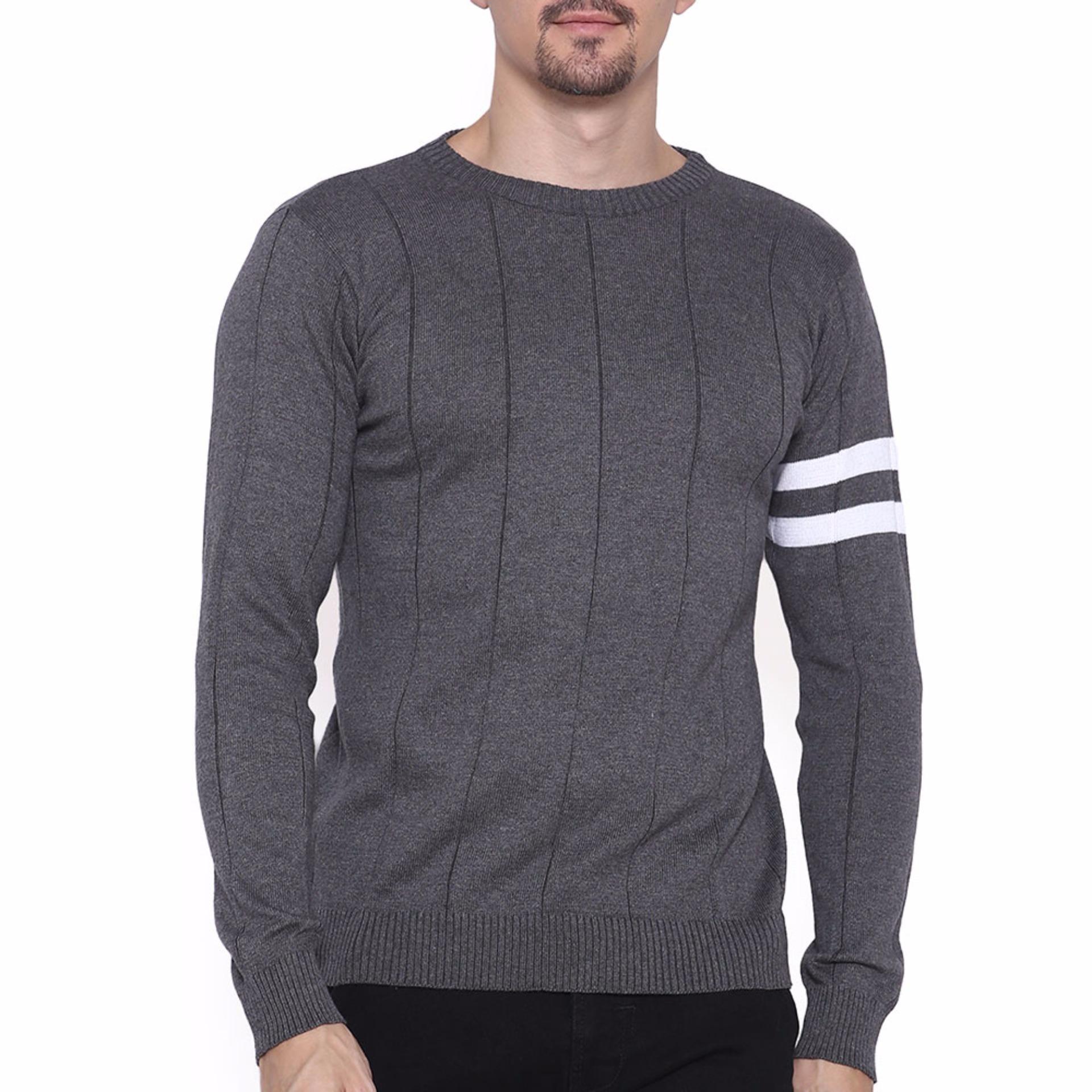 Gomuda Sweater Rajut Pria O-Man - Navy