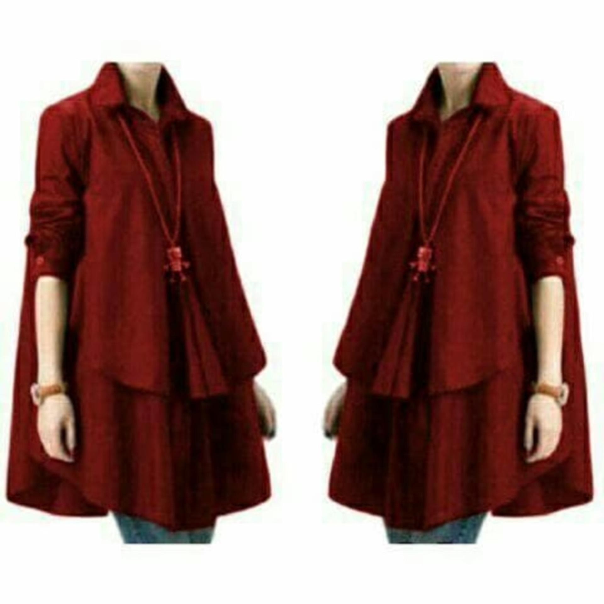 Grateful Blouse Hiraku - Best Seller - Maroon Grateful Blouse Hiraku - Best Seller - Maroon