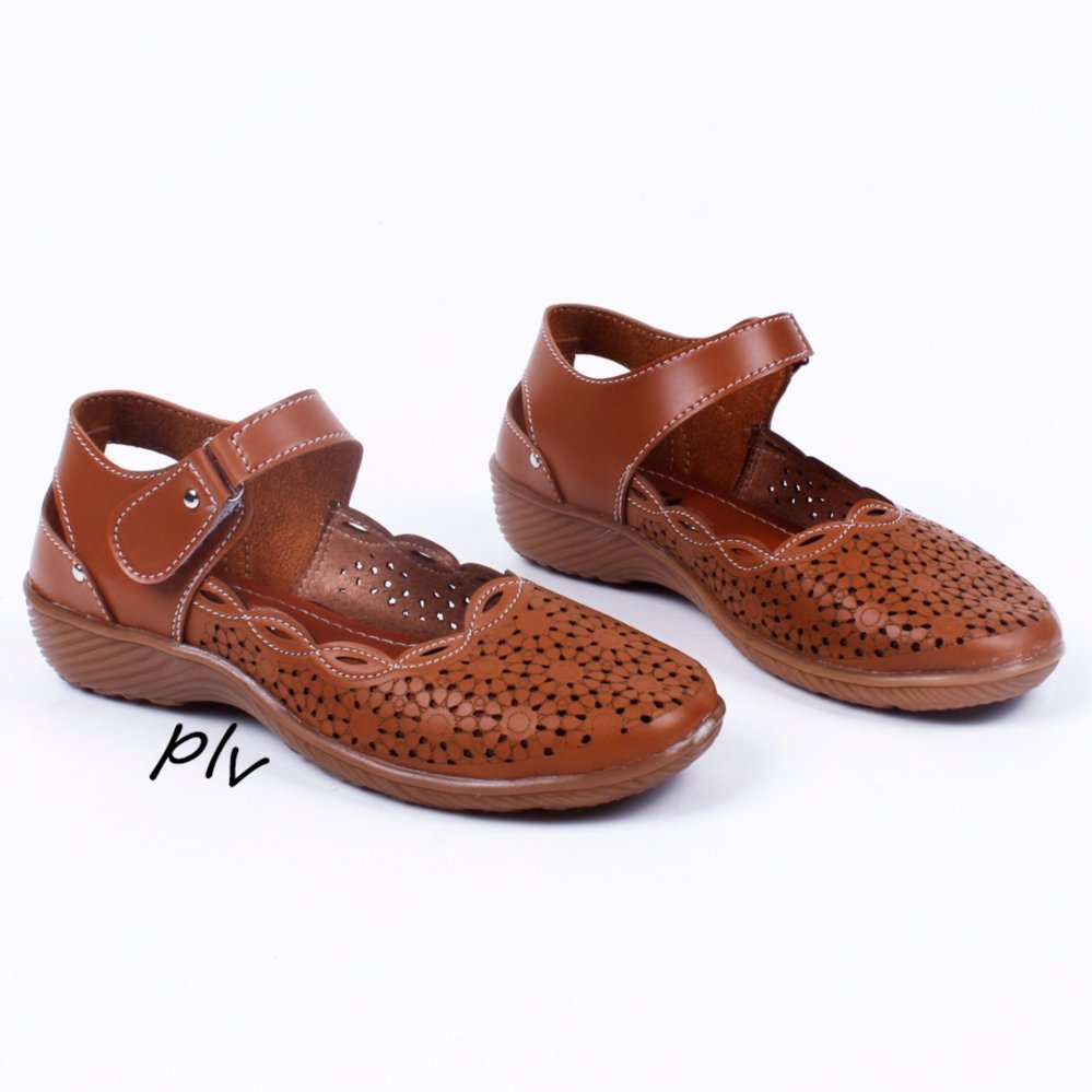 ... Grivera Sepatu Wanita Flat Shoes Laser MY13 - Tan ...