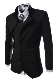 Gambar Gudang Fashion   Casual Slimfit Men Korean Style Blazer   Hitam