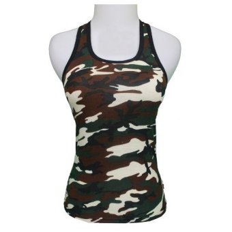 Gambar Gudang Fashion   Pakaian Tank Top Hot   Loreng