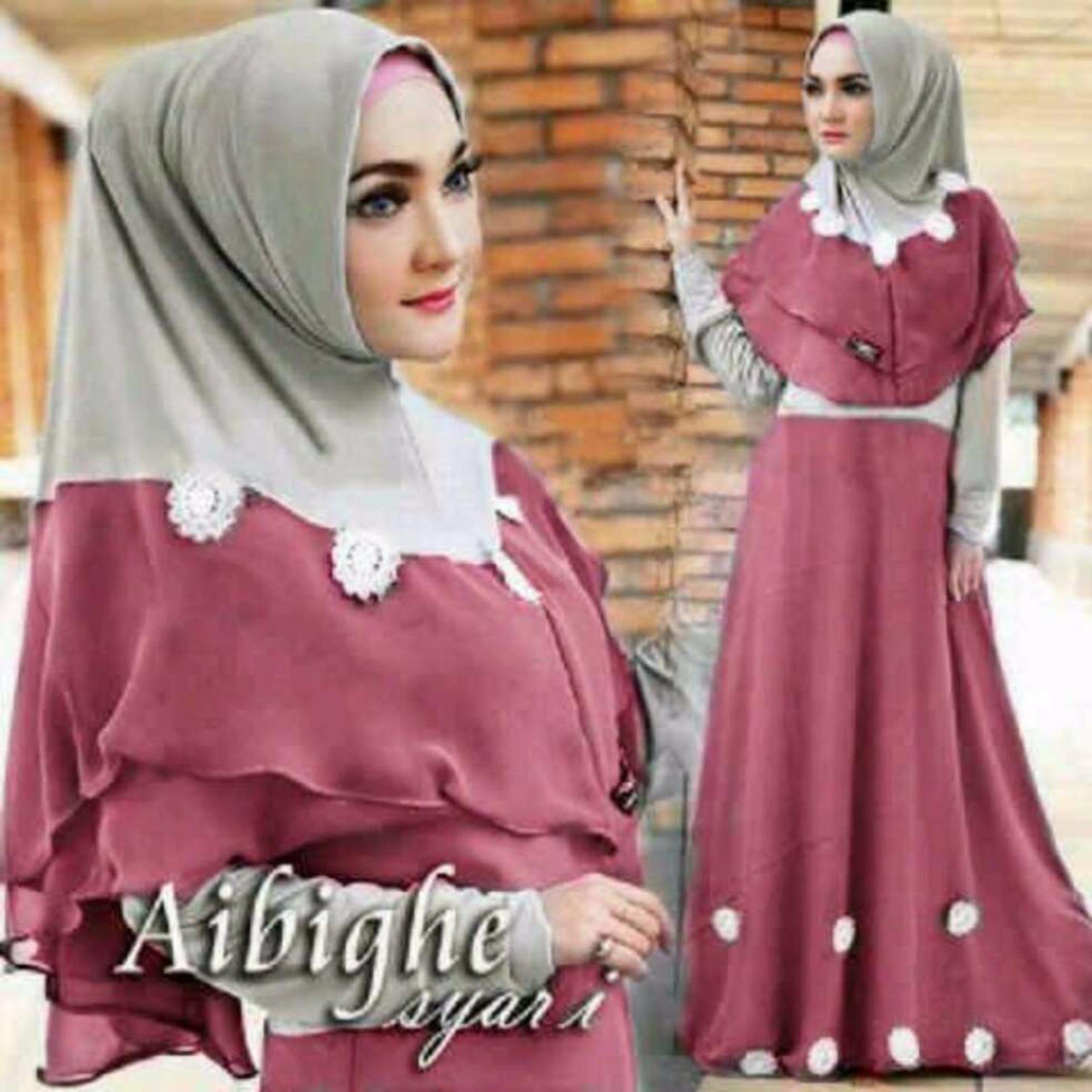 Hasanah Gamis Syari Elsa Merah Gamis Harga Daftar Harga Terbaru Source Hasanah Gamis .