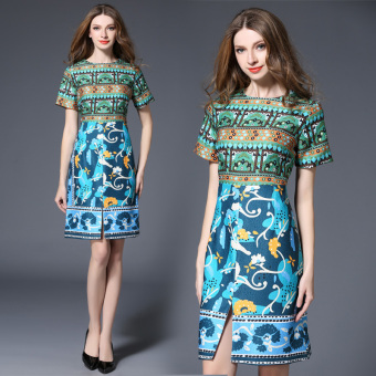 Baju Jahit Hiasan Source · Hanyu Bunga Cetak Wanita Vintage Cardigan Warnawarni Source .