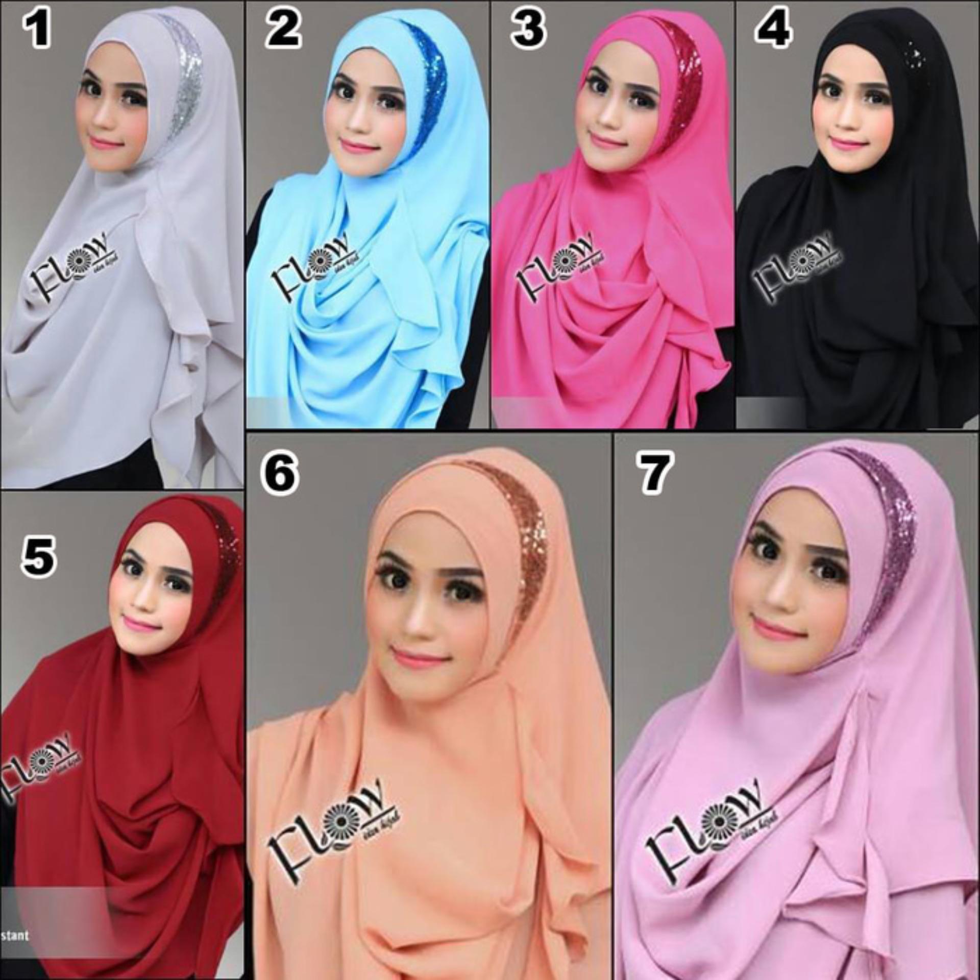 Hijab/ Jilbab Pashmina Instan/ Pastan Moon