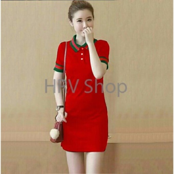 Diskon HRV Shop Dress Wanita Lucci WK - Merah Harga Diskon RP 53.900 Beli Sekarang !!!