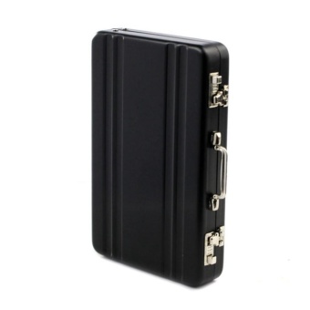 IBelieve Mini Aluminum Suitcase Shaped Business Card Holder BoxBlack - Intl Juli 2018 - 5 iBelieve Mini Aluminum Suitcase Shaped Business Card Holder BoxBlack - intl - 5