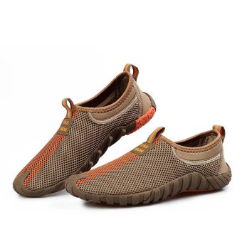 Fashion Sports hardly breathe the man her kets soft and datar Coklat 5 .