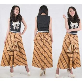 SB Collection Rok Maxi Akila Long Skirt Batik-Coklat