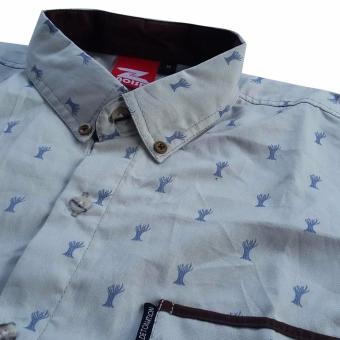 Noisd Detonation Kemeja Lengan Pendek 180THRU Motif Grey 2 .