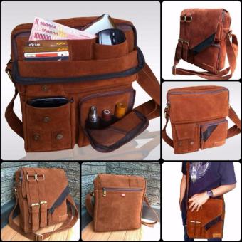 Tas Selempang Suede Kasual Kerja Pria Raffertha Varen Metropolis .