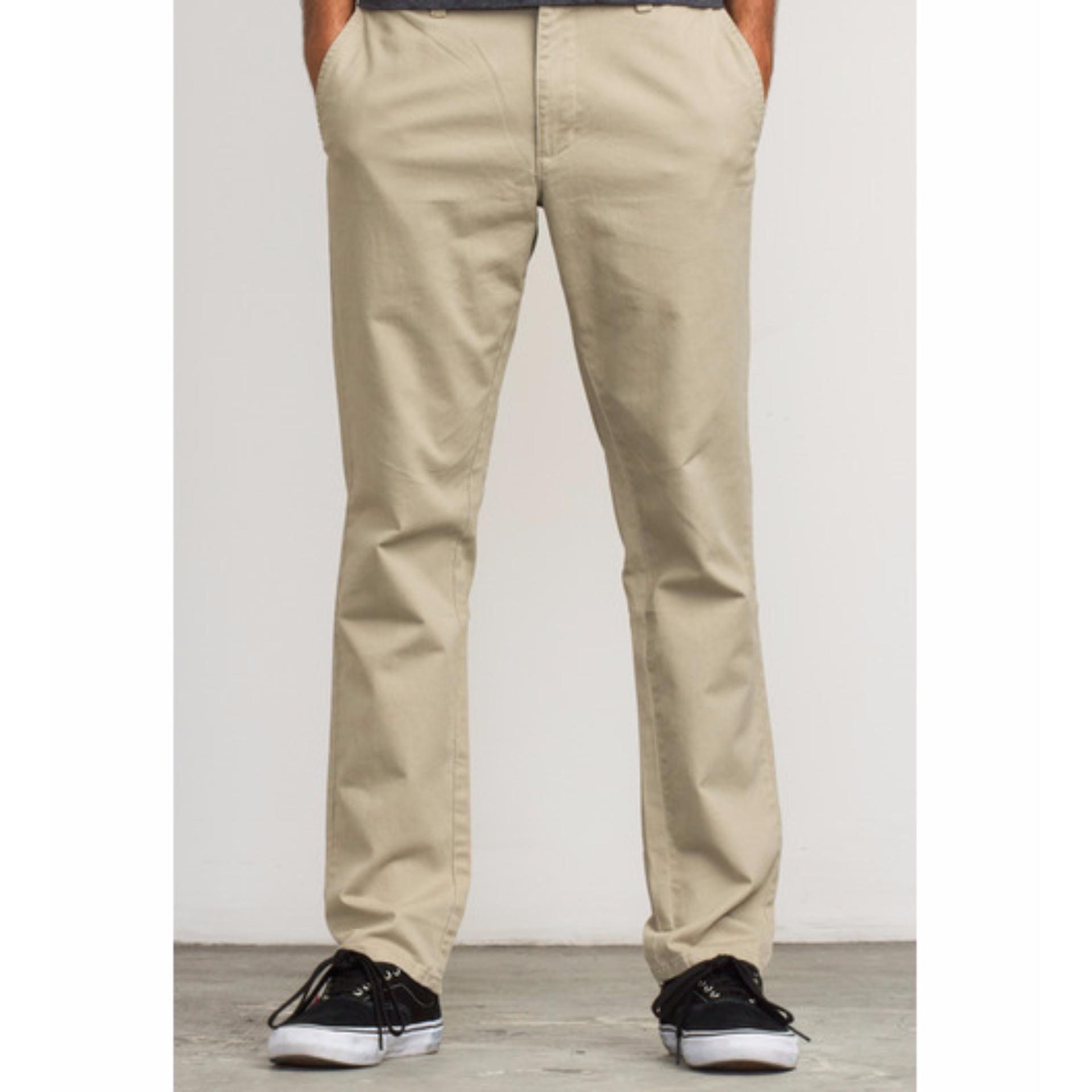 IMPRESIF MALMO CHINOPANTS CREAM - CELANA CHINO PANJANG KREM MUDA - KREM SUSU - KATUN TWIL MELAR - KEREN - FORMAL - SLIMFIT - SKINNY