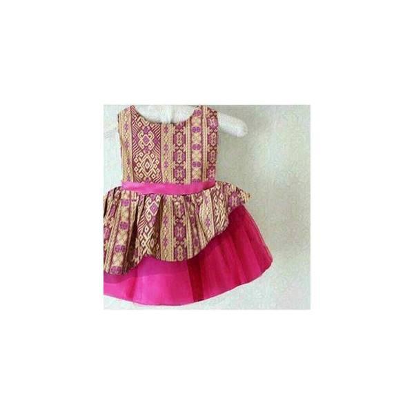 Ip28432 Dress Kids Batik Pink (Cv)