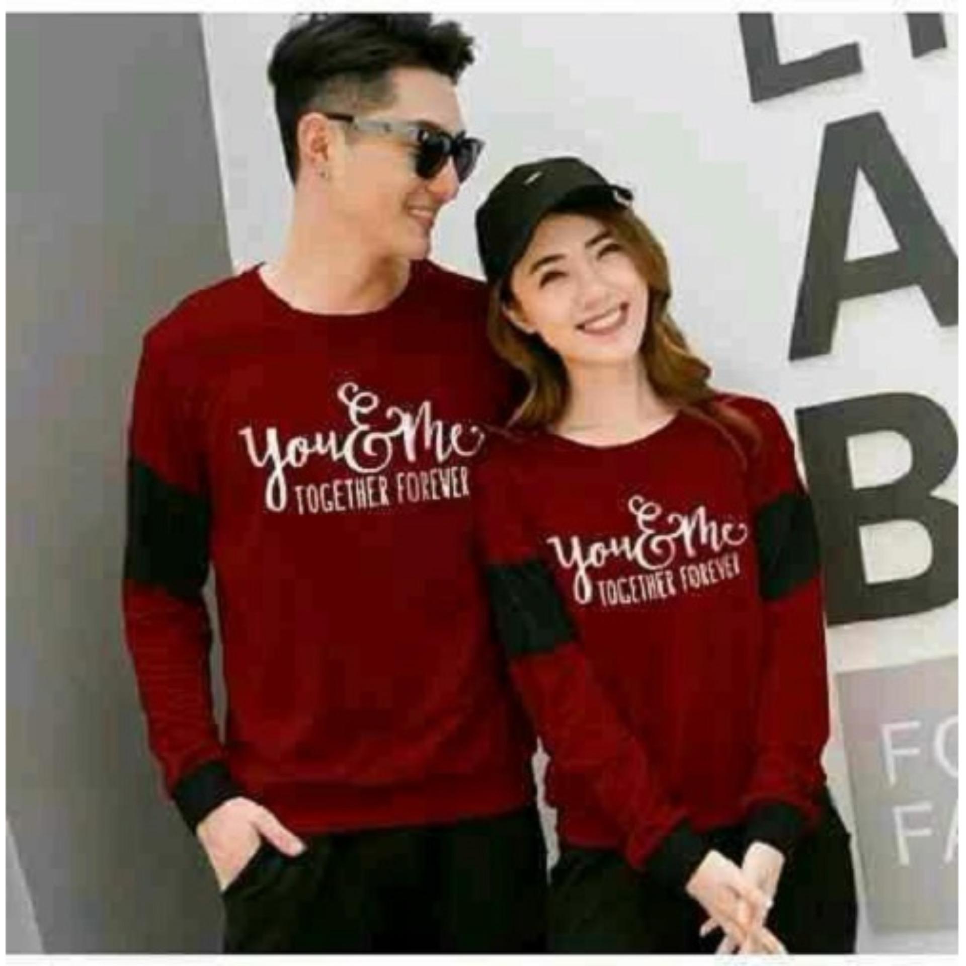 Jakarta Couple - Sweater Couple Forever / Sweater Couple Terbaru / Couple Murah / You Me Forever / Sweater Kapel / Sweater Together