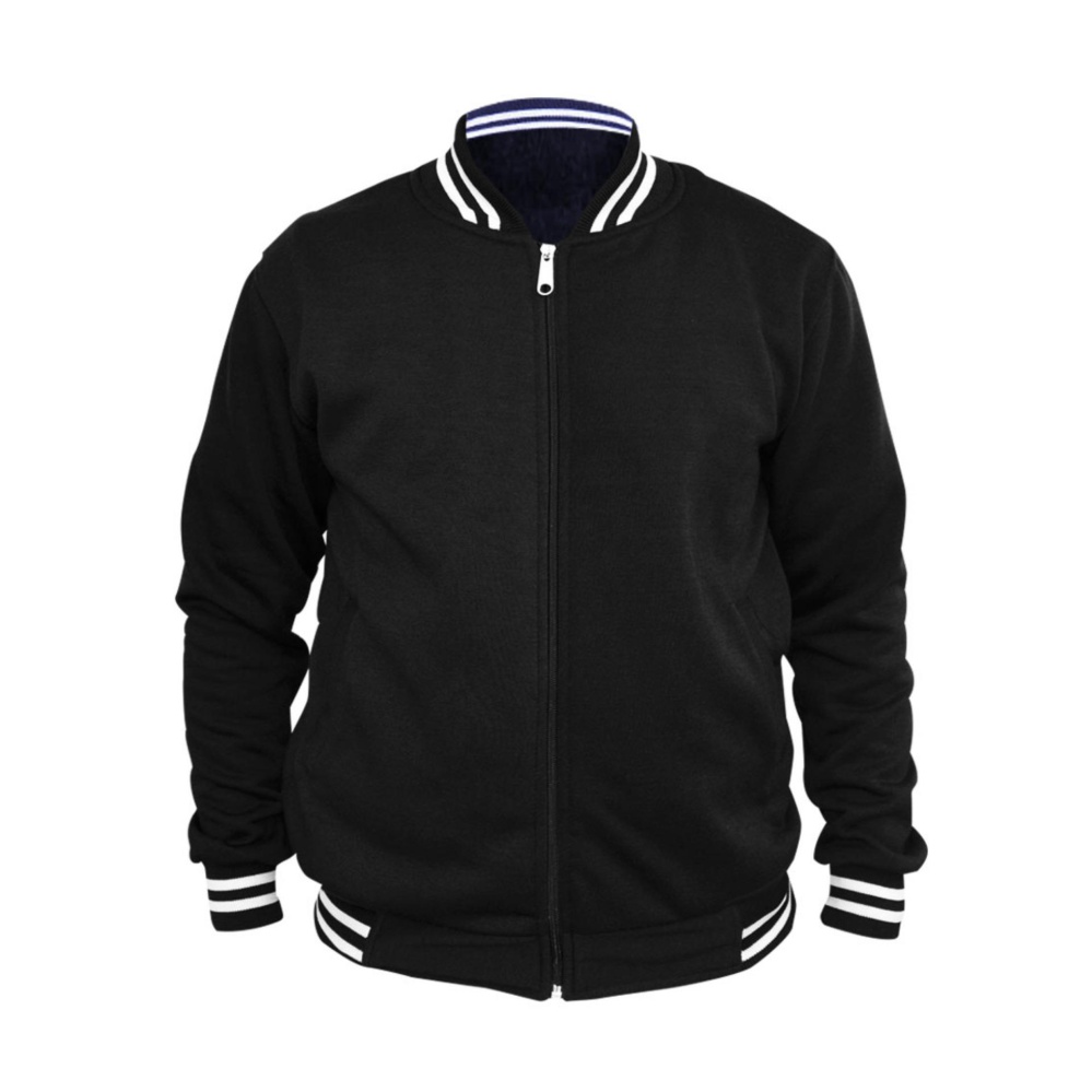 Jaket Baseball Varsity Polos - Hitam