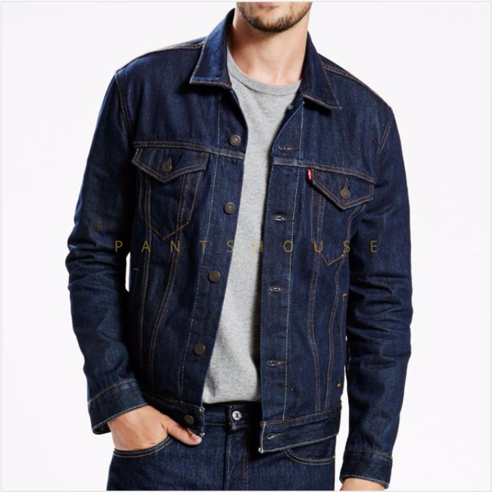 HOT ITEM Jaket Jeans Denim Pria - Light Blue