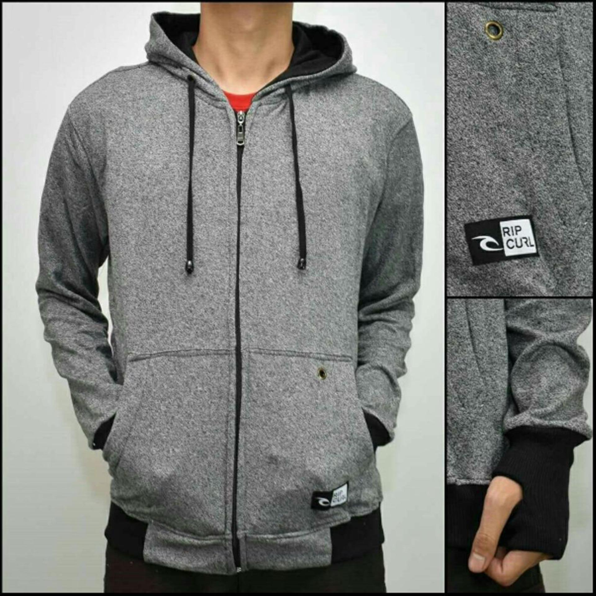Jaket Hoodie Stylish Zipper/Resleting Pria dan Wanita Cotton Dort