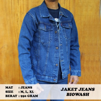 Gambar Jaket Jeans pria Biowash