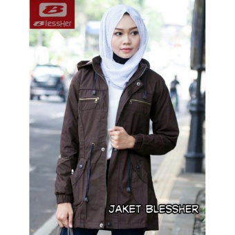 Gambar Jaket Parka Wanita Premium BlessHer Coklat (Best Seller)