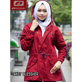 Gambar Jaket Parka Wanita Premium BlessHer Maroon (Best Seller)