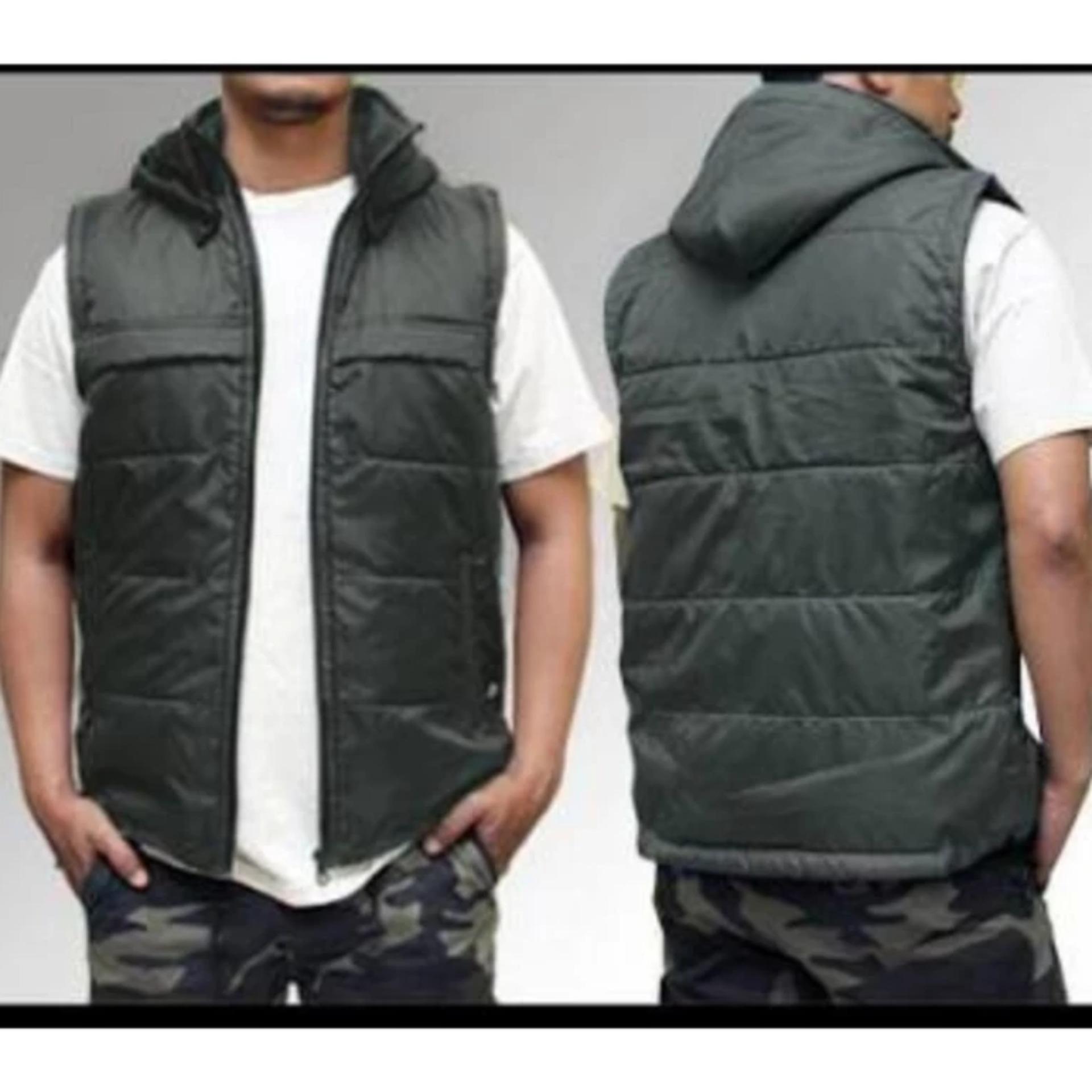 Jaket Rompi Parasut_ Hitam