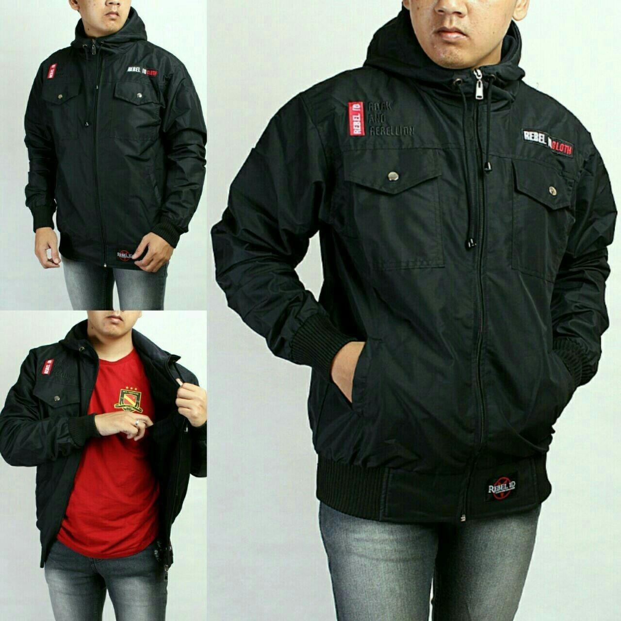 Jaket Taslan Hoodie Premium