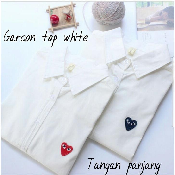 J&C Kemeja Garcon Top / Kemeja Kantor / Kemeja Casual / Kemeja Korea / Kemeja Wanita / Atasan Wanita / Kemeja Katun Jepang / Kemeja Kasual / Kemeja Lengan Panjang / Atasan Katun