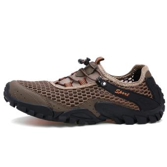 Jarma Sepatu Hiking Pria Sepatu Olahraga Pria Travel Buatan Tangan(coklat) -0 Intl Mei 2018 - 2 Jarma sepatu Hiking pria sepatu olahraga pria Travel buatan tangan(coklat) -0 intl - 2
