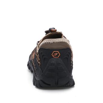 Jarma Sepatu Hiking Pria Sepatu Olahraga Pria Travel Buatan Tangan(coklat) -0 Intl Mei 2018 - 3 Jarma sepatu Hiking pria sepatu olahraga pria Travel buatan tangan(coklat) -0 intl - 3