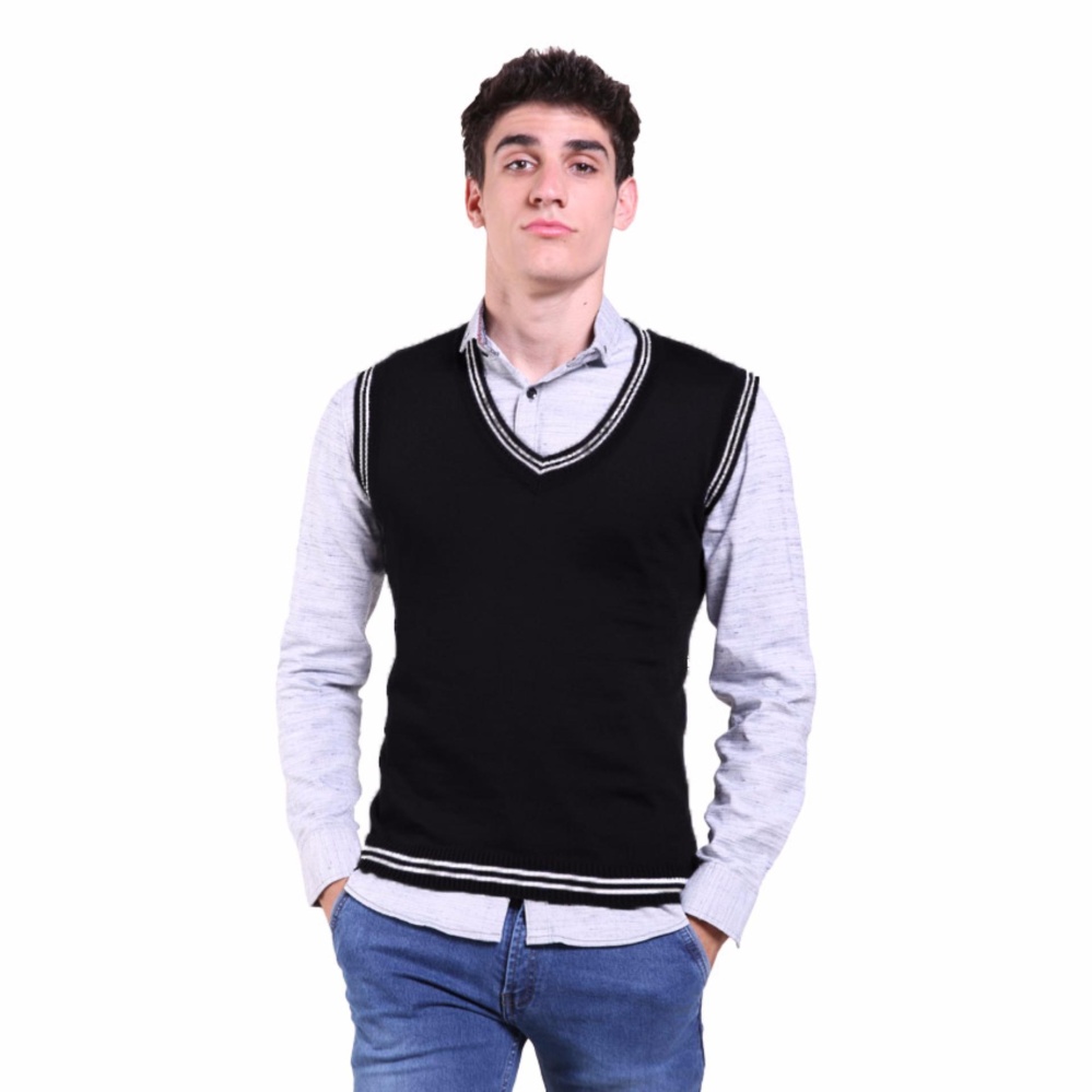 Jfashion Men's Knit Vest Rompi Rajut Pria - Exo