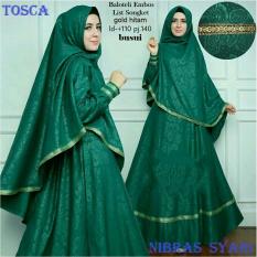JFS New Gamis Nibras syari set pita songket Matt Full Balotelli HQ Embos size XL (4 color)