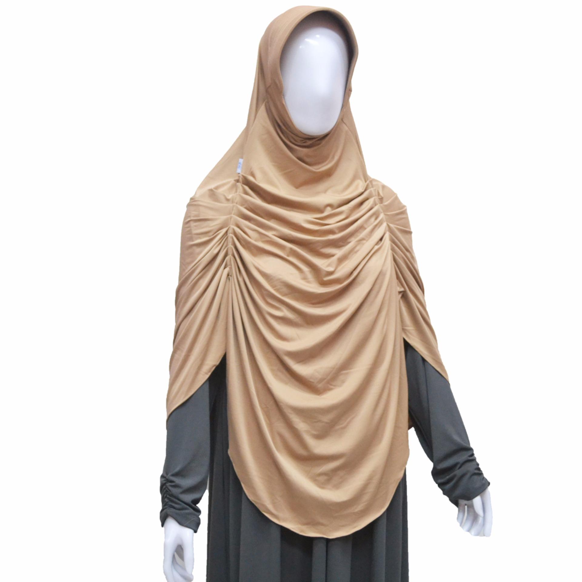 Jilbab Instan Serut Dada Karen - Biru dongker Jilbab Instan Serut Dada Karen - Biru dongker