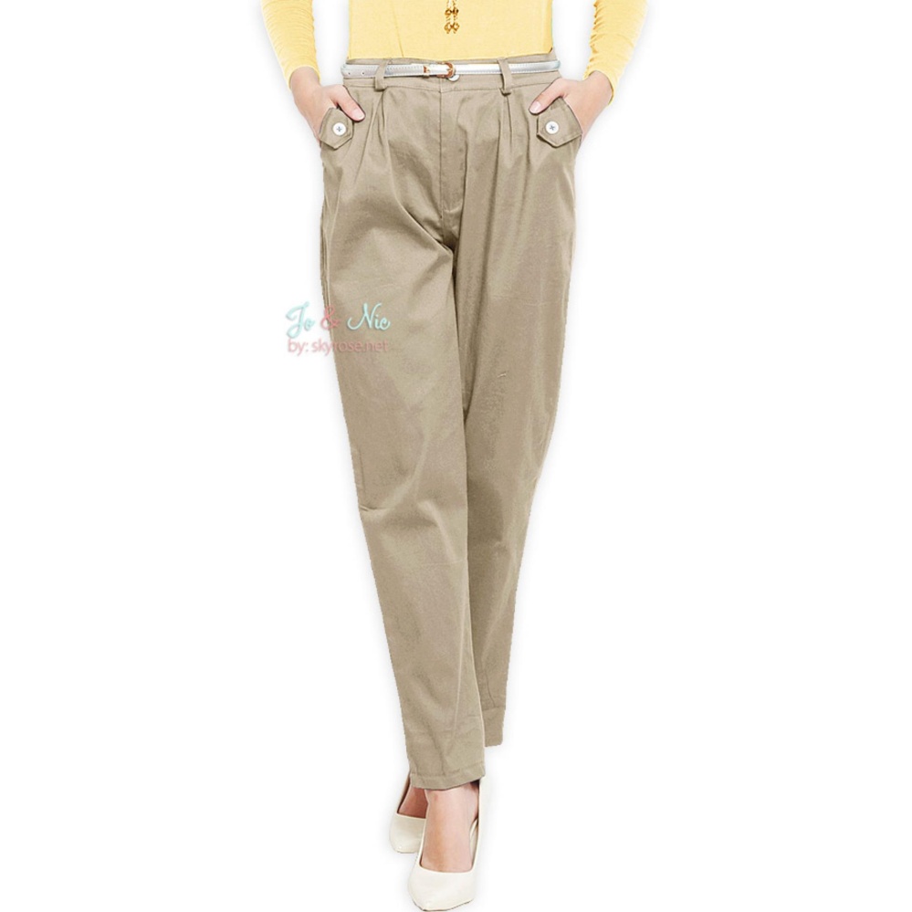 Auzara Dakota Relax fice Pants Celana Wanita Dusty Pink Daftar