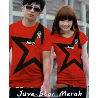 Gambar Kaos Couple Keren   Baju Couple Terlengkap   Kaos Couple Juve Star Merah